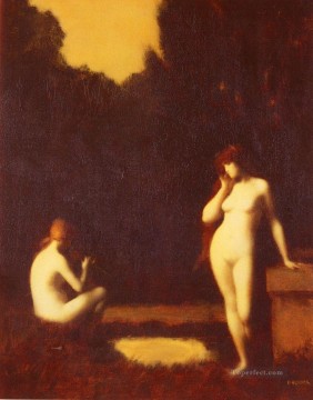 Idyll nude Jean Jacques Henner Oil Paintings